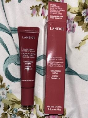 LANEIGE Glaze Craze Tinted Lip Serum – Cinnamon Sugar (deep rose-brown)